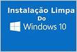 Instalação limpa do Windows 10 Home Single Languag